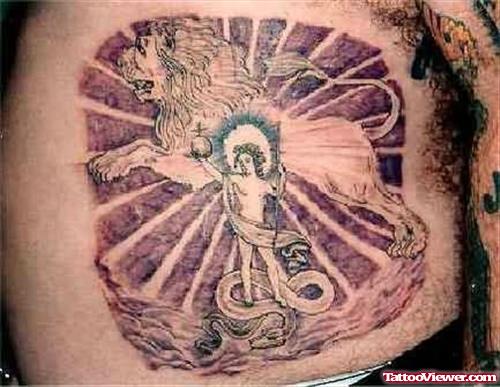 Mind Blowing Lion Tattoo