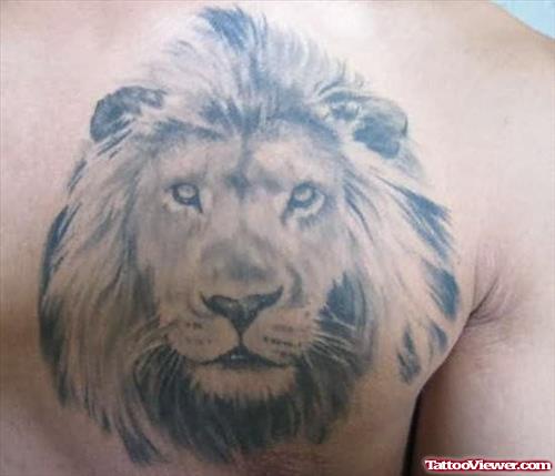 Light Lion Tattoo On Back