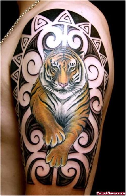 Photo Of Lion And Tiger Tattoo