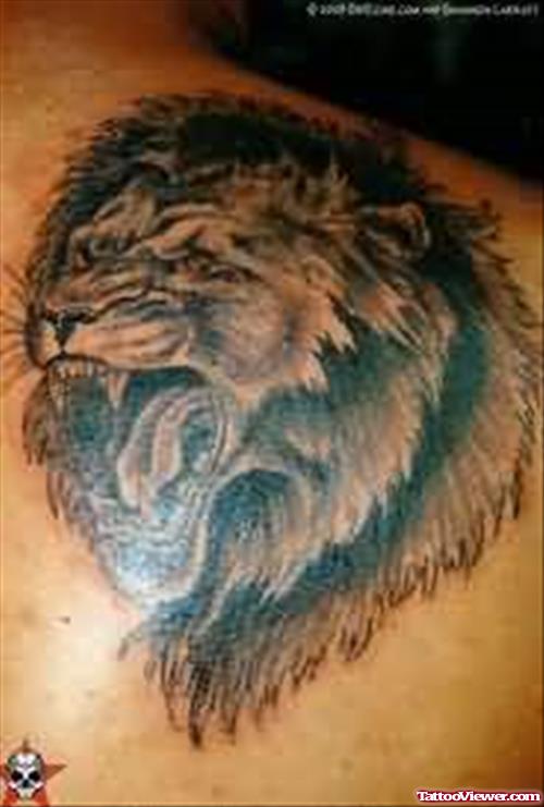 Roaring Lion Image Tattoo