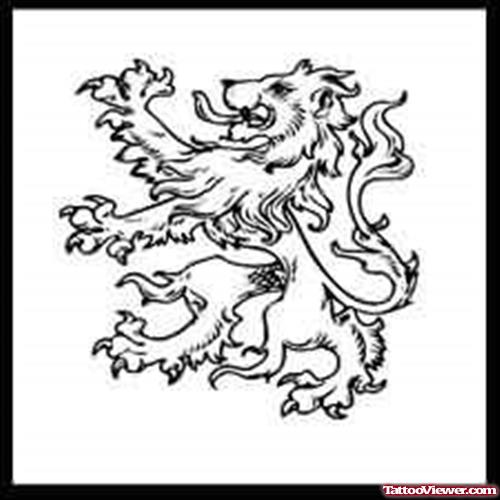 New Design For Lion Tattoo