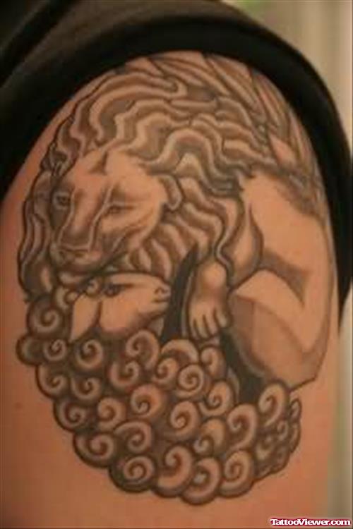 Terrific Lion Tattoo Design
