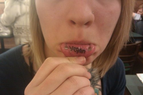 Vegan Lip Tattoo For Girls