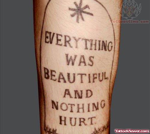 Beautiful Tattoo Literary