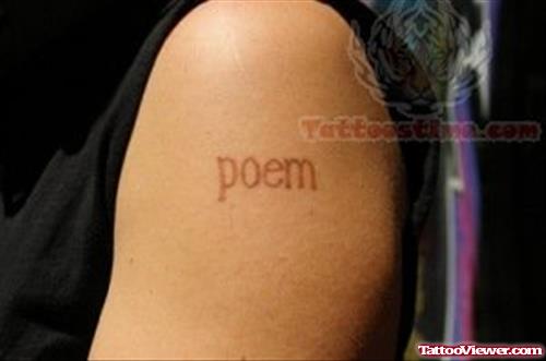 Poem - Literary Tattoos