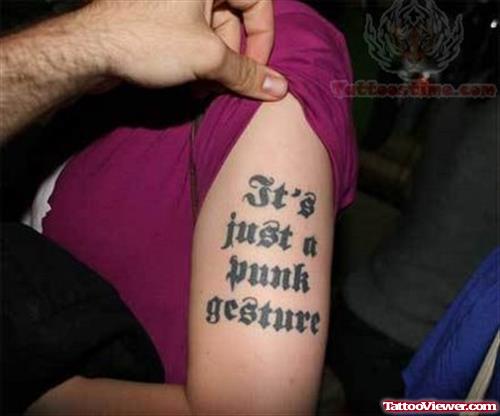 Punk - Literary Tattoo