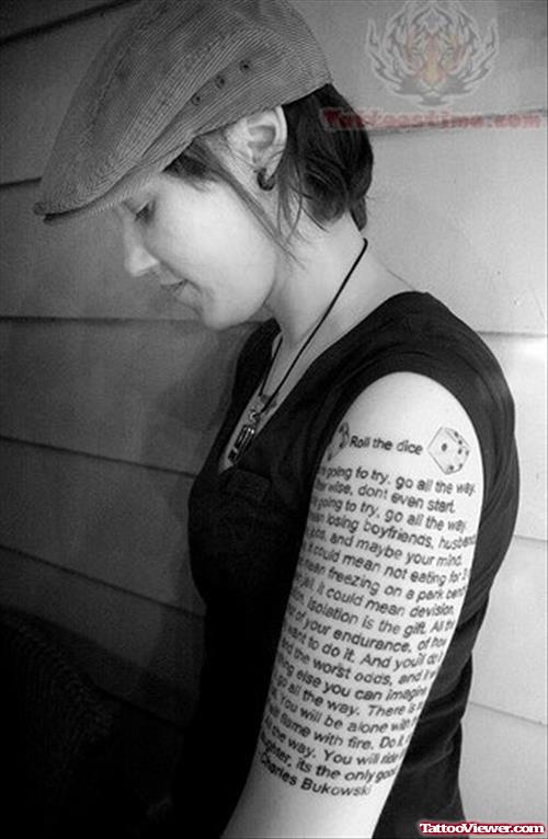 Roll The Dice - Literary Tattoo