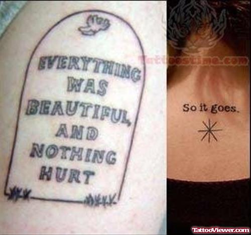 Beautiful Literary Tattoos