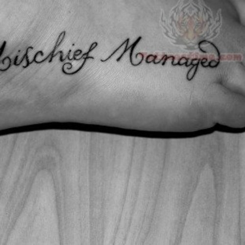 Mischief Managed - Literary Tattoo