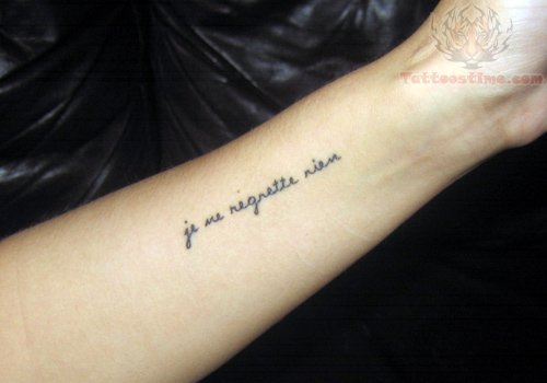 Literary Tattoo On Wrists