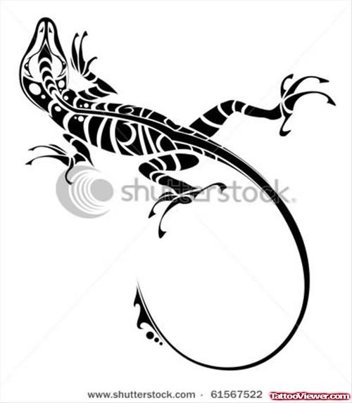 Lizard Celtic Tattoo Design