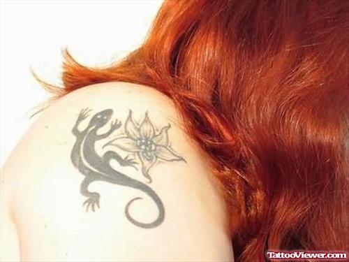 Beautiful Lizard Tattoo