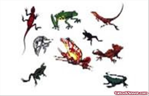 Animal Lizard Tattoo Designs