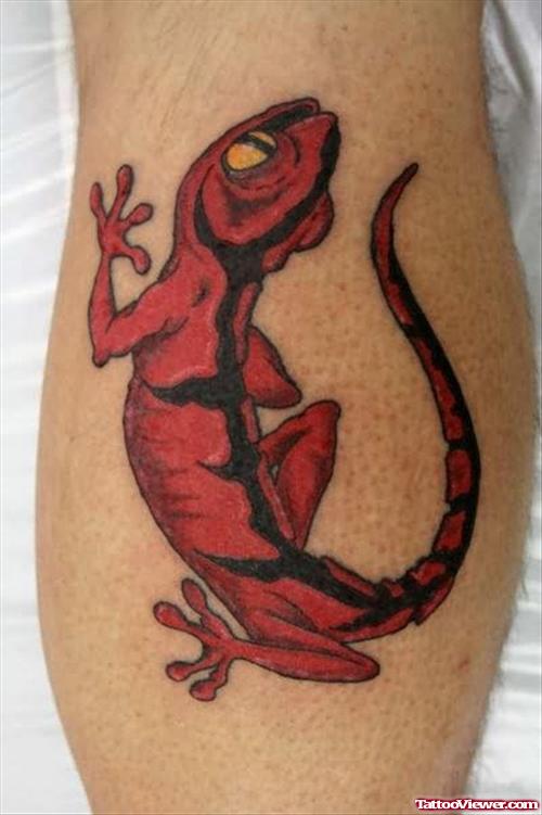 Red Lizard Tattoo