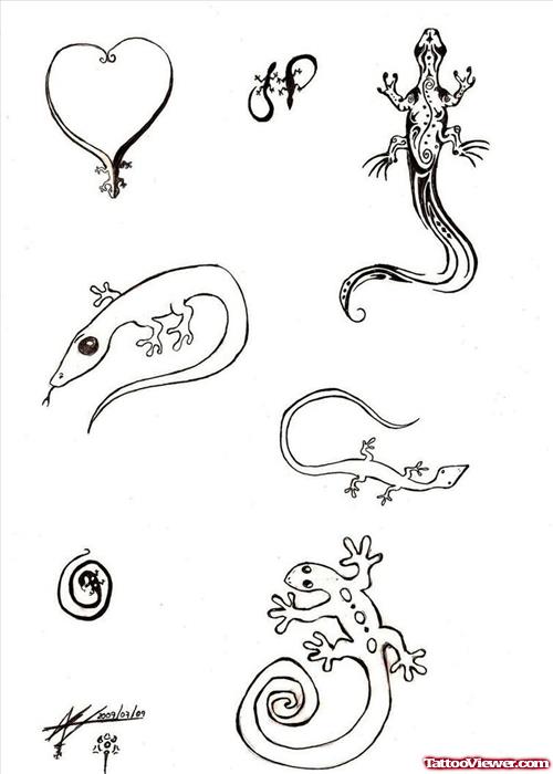 Lizard Amazing Tattoo Designs