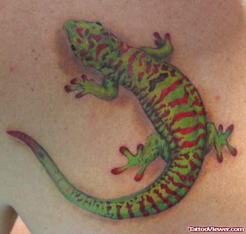 Gecko Green Lizard Tattoo