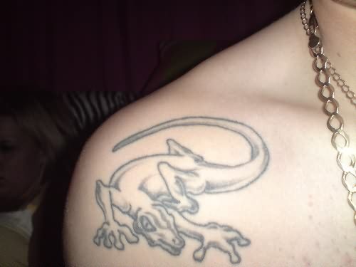 Lizard Tattoo Design For Body