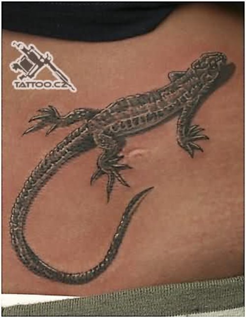 Lizard Orignal Tattoo On Body