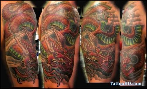 Lizard Sleeve Tattoos