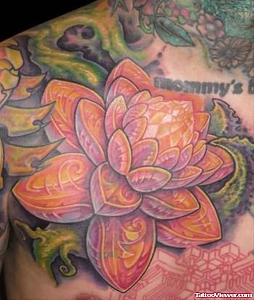 Lotus Tattoo On Front