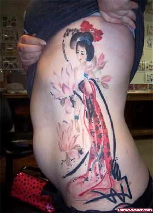 Chinese Lotus Tattoo