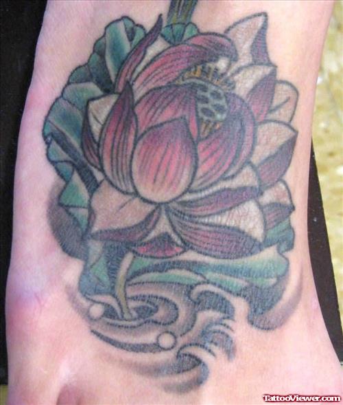 Lotus Foot Tattoos