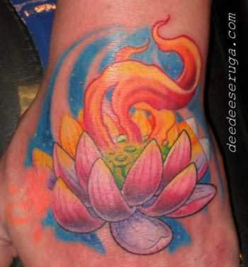Lotus Color Tattoo