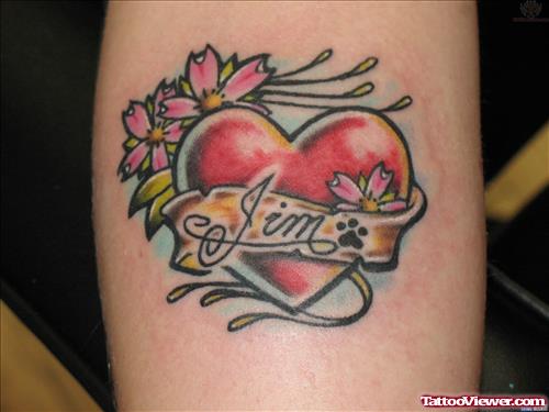 I Love Heart Tattoo