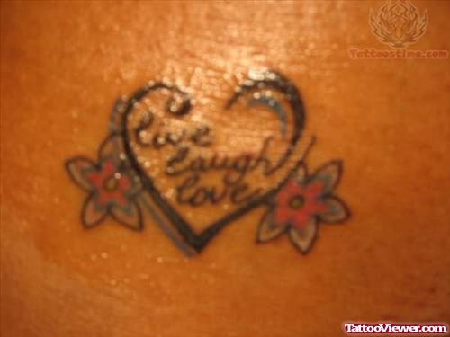Live Laugh Love Tattoo Design