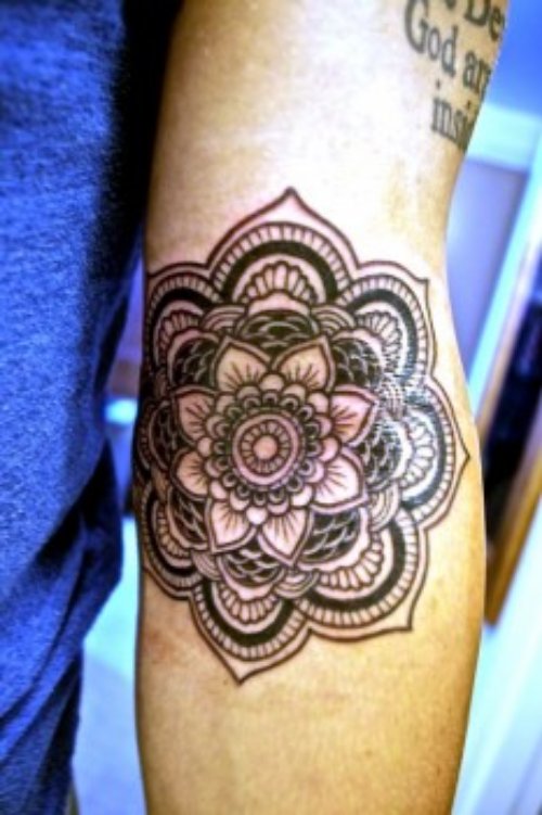 Left Arm Mandala Tattoo