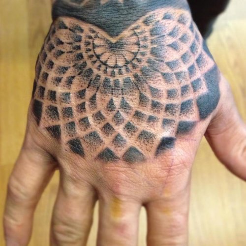 Right Hand Mandala Tattoo