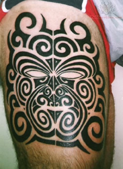 Hawaiian Mask Tattoo