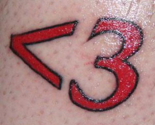 Red Ink Mathematical Tattoo