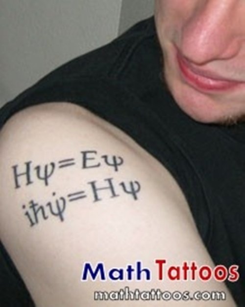Right Shoulder Mathematical Tattoo