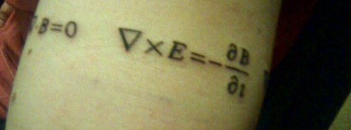 Mathematical Formula Tattoo Image