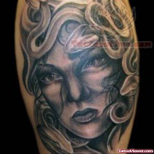 Medusa Closeup Tattoo
