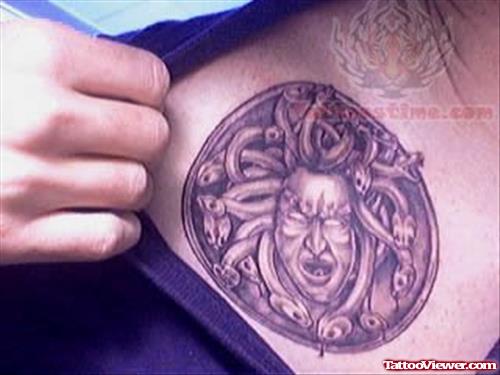 Medusa Tattoo On Front