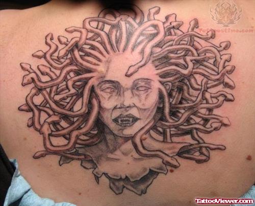 New Medusa Tattoo On Back
