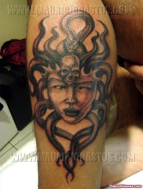 Stylish Medusa Tattoo