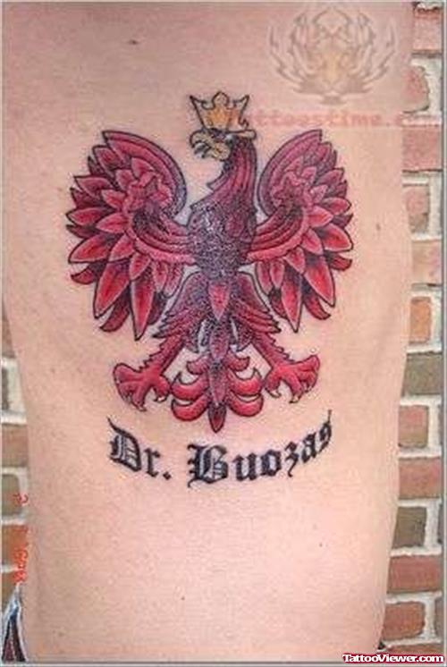Polish Eagle Memorial Tattoo
