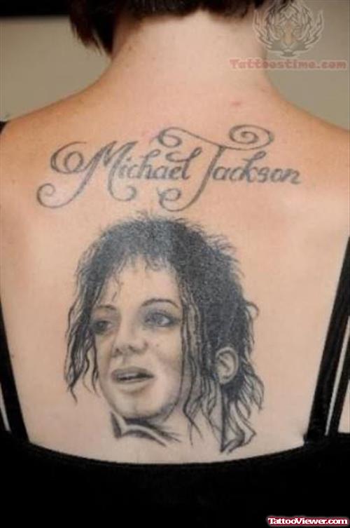 Michael Jackson Tattoo On Back
