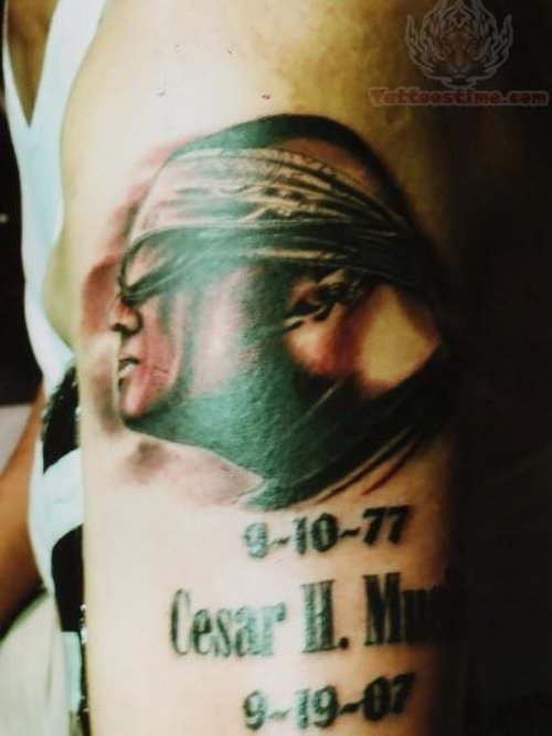 Memorial Head Tattoo