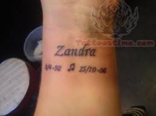 Zandra Tattoo on Wrist