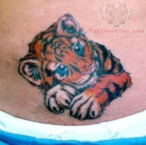 Lion Tiger - Memorial Tattoo