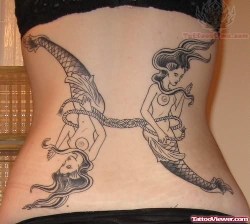 Cool Mermaid Tattoo Design