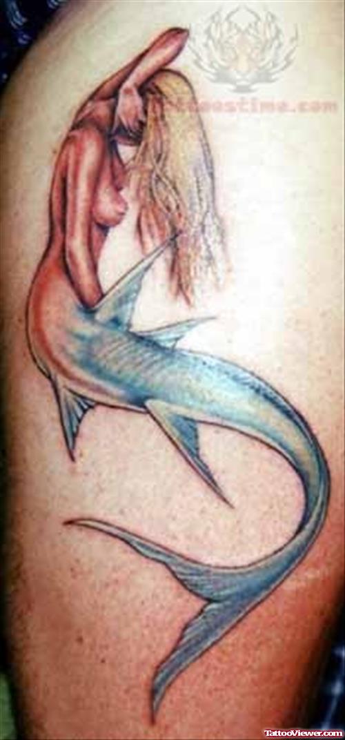 Mermaid Biceps Tattoos
