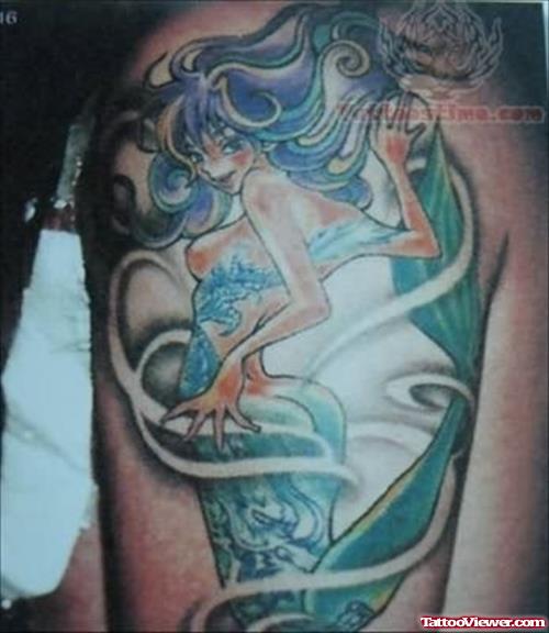 Amazing Mermaid Tattoo