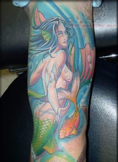 Jeff Mermaid Tattoo
