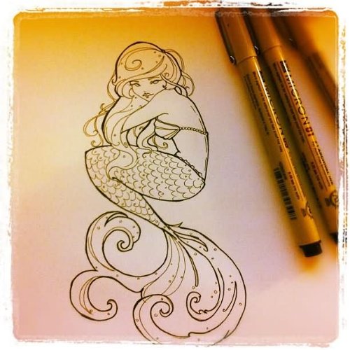 Amazing Mermaid Tattoos Design