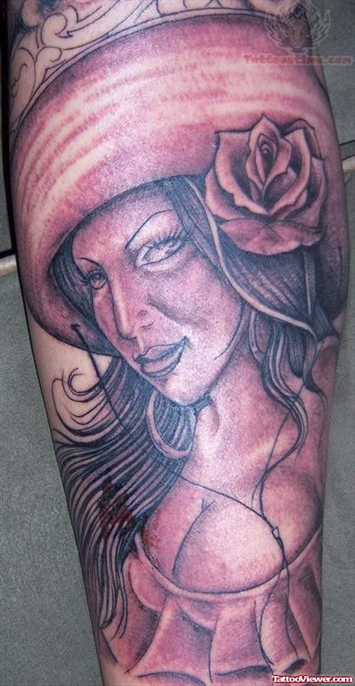 Mexican Girl Tattoo